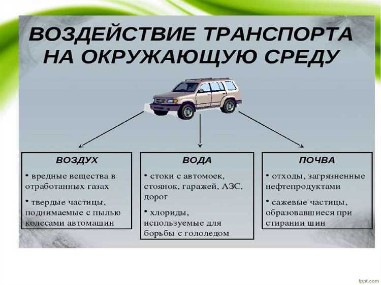 Влияние автомобильного транспорта на города и их экосистемы.